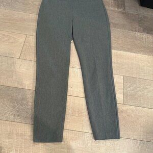 TALBOTS WOMENS GRAY PONTE PANTS 8 SKINNY ANKLE